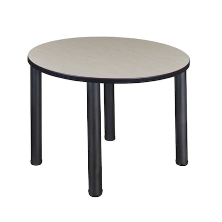Kee Round Breakroom Table, 36" W, 29" H, Maple TB36RNDPLBPBK